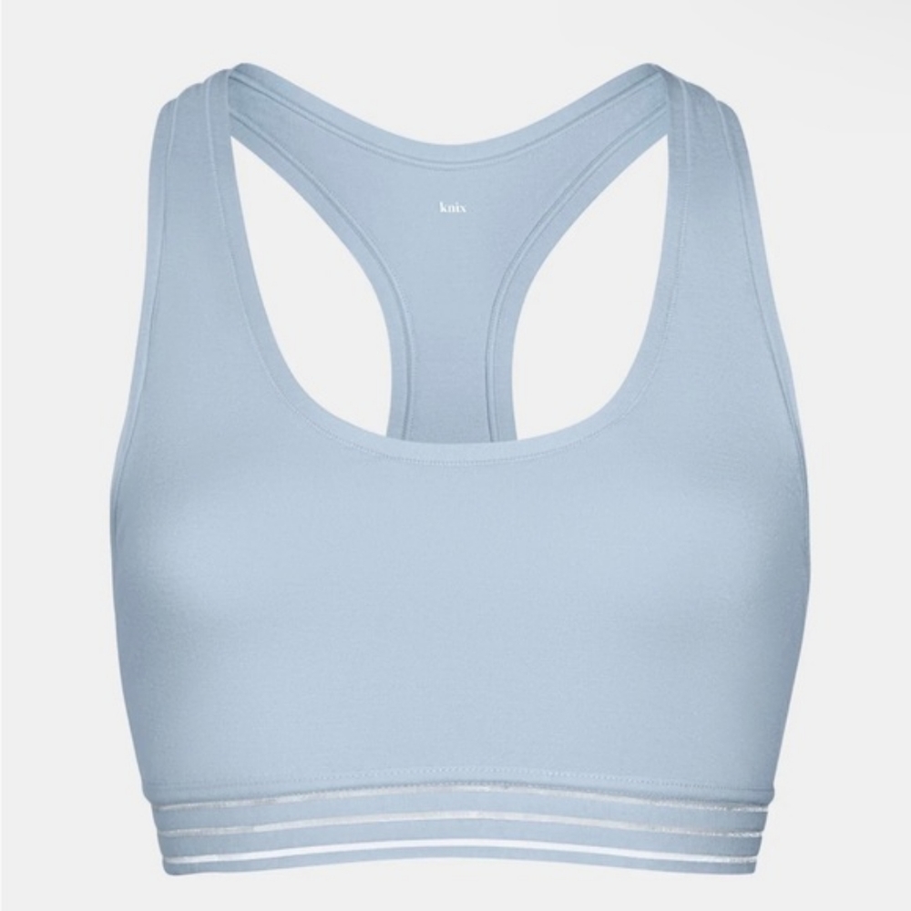 Knix Luxe Modal Pullover Lounge Bra - Light Blue